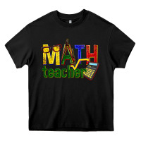 Black math teacher Heavy Core Tee - texasbilliewilder