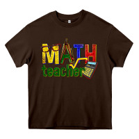 Chocolate Brown math teacher Heavy Core Tee - texasbilliewilder