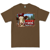 Cacao merry christmas heifer cow with farm Premium Tee - RanaPortraitStore