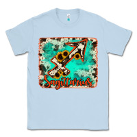 Dusty Blue Sagittarius turquoise cowhide Classic Tee - RanaPortraitStore