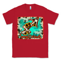 Red Sagittarius turquoise cowhide Classic Tee - RanaPortraitStore