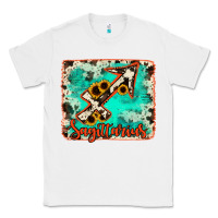 White Sagittarius turquoise cowhide Classic Tee - RanaPortraitStore