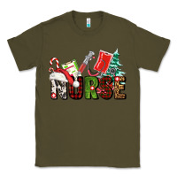 Army Green Christmas nurse Classic Tee - AdoDesignShop