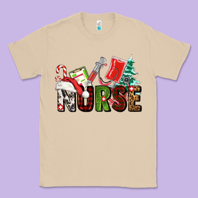 Christmas Nurse Classic Tee Designed By Adodesignshop