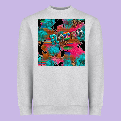 Western Rodeo Seamless Heavyweight Sweatshirt Designed By Artiststas