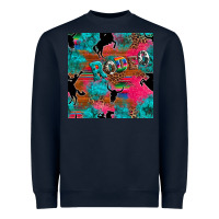 Navy western rodeo seamless Heavyweight Sweatshirt - Artiststas