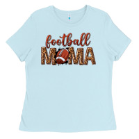 Baby Blue football mama Ladies Tee - texasbilliewilder