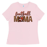 Bubblegum Pink football mama Ladies Tee - texasbilliewilder