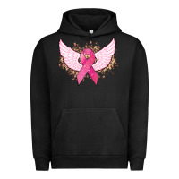 Pigment Black Cancer ribbon angel wings Cancer Awareness Urban Hoodie - HowdyJamesFarm