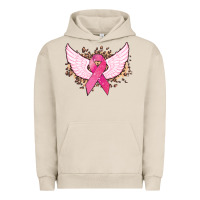 Pigment French Oak Cancer ribbon angel wings Cancer Awareness Urban Hoodie - HowdyJamesFarm