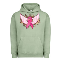 Pigment Oil Green Cancer ribbon angel wings Cancer Awareness Urban Hoodie - HowdyJamesFarm