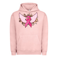 Pigment Salmon Cancer ribbon angel wings Cancer Awareness Urban Hoodie - HowdyJamesFarm