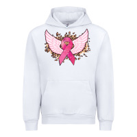 White Cancer ribbon angel wings Cancer Awareness Urban Hoodie - HowdyJamesFarm