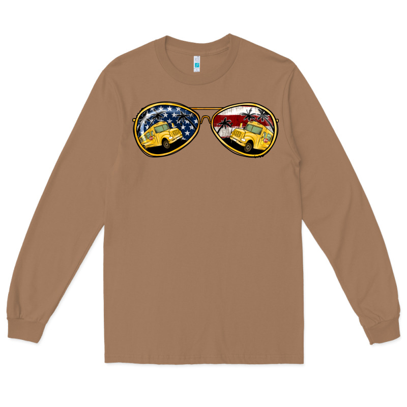 Bus Driver American Sunglasses Long Sleeve Tee by Jasminsmagicworld | Teevron