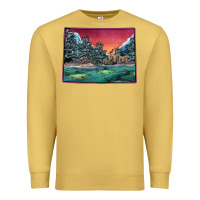 Antique Gold Colorado Scenery Map Premium Sweatshirt - Bettercallsaul