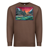 Chestnut Colorado Scenery Map Premium Sweatshirt - Bettercallsaul