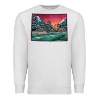 Oatmeal Heather Colorado Scenery Map Premium Sweatshirt - Bettercallsaul