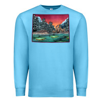 Ocean Blue Colorado Scenery Map Premium Sweatshirt - Bettercallsaul