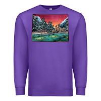 Purple Colorado Scenery Map Premium Sweatshirt - Bettercallsaul