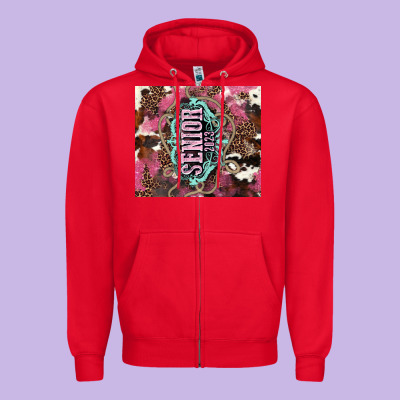 Senior 2023 Zipper Hoodie Designed By Nancycooperartshop