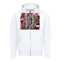 White senior 2023 Zipper Hoodie - NancyCooperArtShop