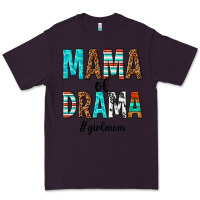 Plum mama of drama girl mom Premium Tee - texasbilliewilder