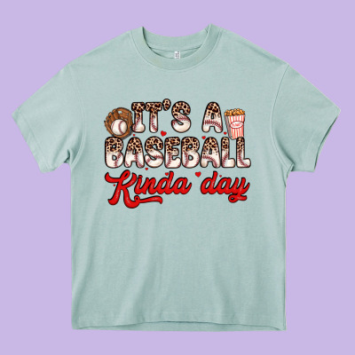 It S A Baseball Kinda Day Heavy Core Tee Designed By Zillion Design Studio