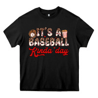 Black it s a baseball kinda day Heavy Core Tee - Zillion Design Studio