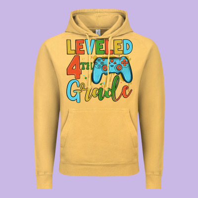 Leveled 4th Grade Vintage Hoodie Designed By Jahusdesignshop