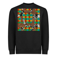 Black western autism seamless pattern Heavyweight Sweatshirt - Artiststas