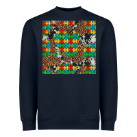 Navy western autism seamless pattern Heavyweight Sweatshirt - Artiststas