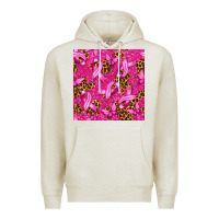 Breast Cancer With Ribbon And Butterfly Seamless P Premium Hoodie | Teevron