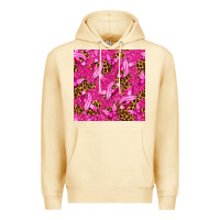Pina Colada breast cancer with ribbon and butterfly seamless p Premium Hoodie - texasbilliewilder