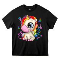 Black unicorn Heavy Core Tee - Zillion Design Studio