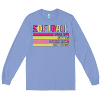 Colony Blue retro softball png Long Sleeve Tee - JahusDesignShop