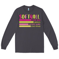 Smoke retro softball png Long Sleeve Tee - JahusDesignShop