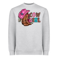 Heather Grey valentine day boots hat and roses Heavyweight Sweatshirt - AdoDesignShop