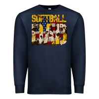 Navy American Softball Dad Premium Sweatshirt - Bettercallsaul