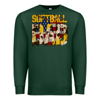 Sports Green American Softball Dad Premium Sweatshirt - Bettercallsaul