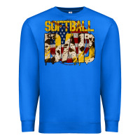 True Royal American Softball Dad Premium Sweatshirt - Bettercallsaul