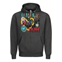 Charcoal Heather teaching is a work of heart Zipper Hoodie - NancyCooperArtShop
