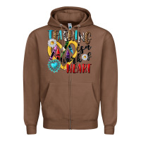 Chestnut teaching is a work of heart Zipper Hoodie - NancyCooperArtShop
