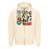 Sandshell teaching is a work of heart Zipper Hoodie - NancyCooperArtShop