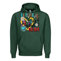Sports Green teaching is a work of heart Zipper Hoodie - NancyCooperArtShop