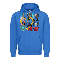 True Royal teaching is a work of heart Zipper Hoodie - NancyCooperArtShop