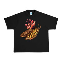 Black cacao beans and flowers Urban Heavy Tee - AdoDesignShop