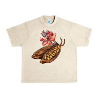 Sandshell cacao beans and flowers Urban Heavy Tee - AdoDesignShop