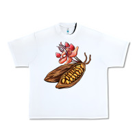 White cacao beans and flowers Urban Heavy Tee - AdoDesignShop
