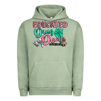 Pigment Oil Green educated drug dealer nurse life Urban Hoodie - CowGirlArtShop