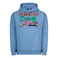 Pigment Pebble Blue educated drug dealer nurse life Urban Hoodie - CowGirlArtShop